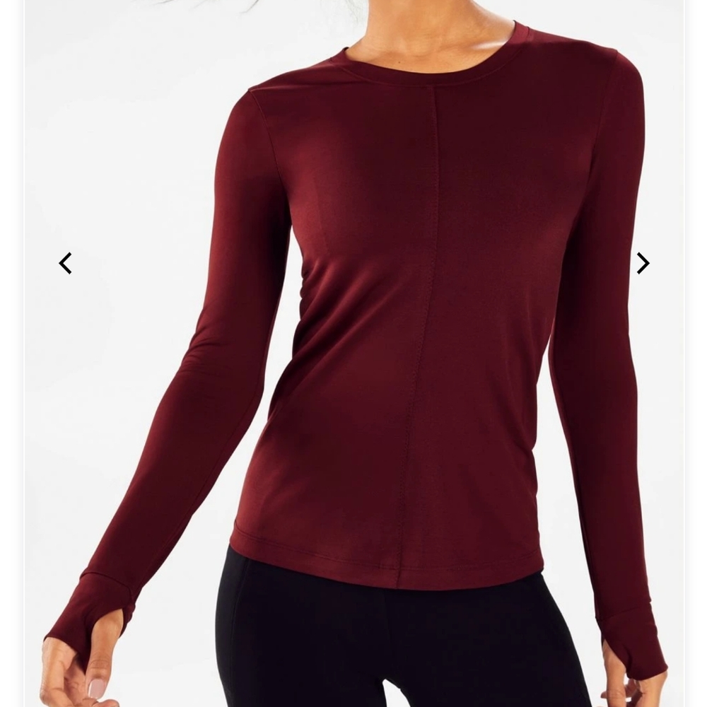 Fabletics Aria Scoop Neck Top, Size Medium